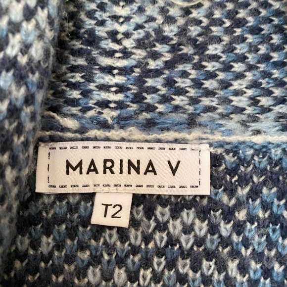marina v open knit cardigan sweater (size T2) - Picture 2 of 4